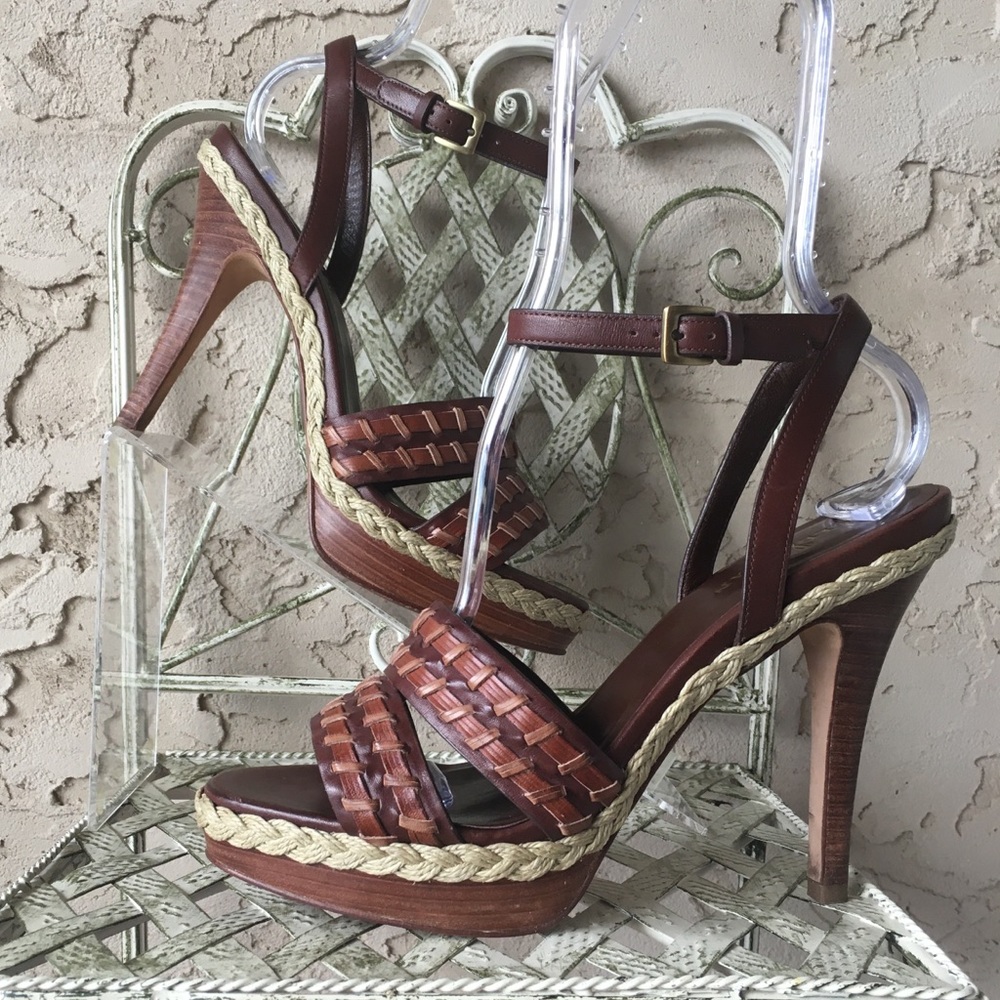 Cole Haan Nike Air Brown Platform Sandal